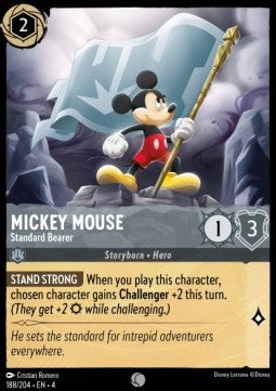 Lorcana Ursula's Return 188/204 Mickey Mouse Standard Bearer Foil