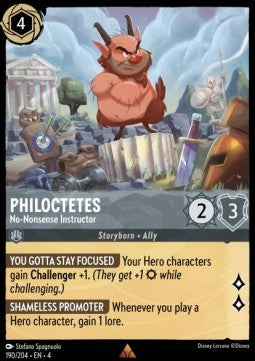 Lorcana Ursula's Return 190/204 Philoctetes No-Nonsense Instructor Foil