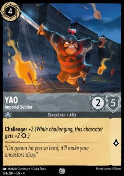 Lorcana Ursula's Return 194/204 Yao Imperial Soldier Foil