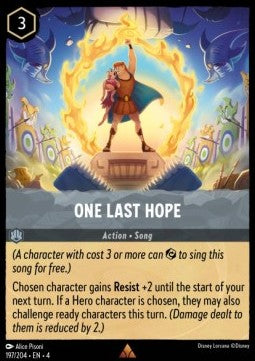 Lorcana Ursula's Return 197/204 One Last Hope Foil