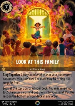 Lorcana Ursula's Return 207/204 Look at this Family Enchanted Rare