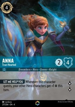 Lorcana Ursula's Return 217/204 Anna True-Hearted Enchanted Rare