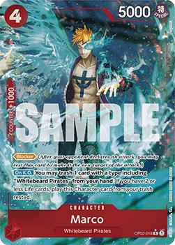 OPTCG The Best PRB01-OP02-018 Marco Extended Art