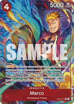 OPTCG The Best PRB01-OP02-018 Marco Alternate Art