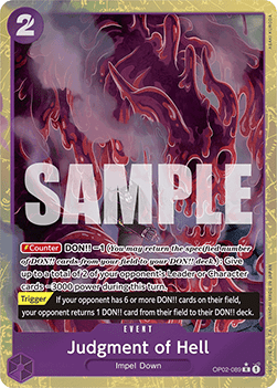OPTCG The Best PRB01-OP02-089 Judgment of Hell Alternate Art