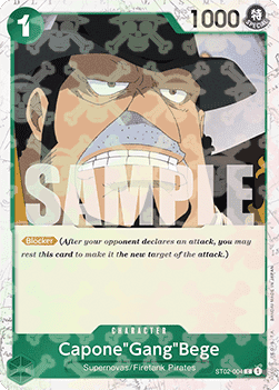 OPTCG The Best PRB01-ST02-004 Capone"Gang"Bege Jolly Roger