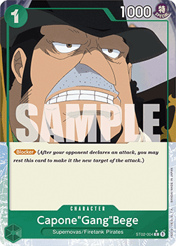 OPTCG The Best PRB01-ST02-004 Capone"Gang"Bege Extended Art