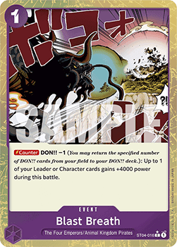 OPTCG The Best PRB01-ST04-016 Blast Breath Extended Art