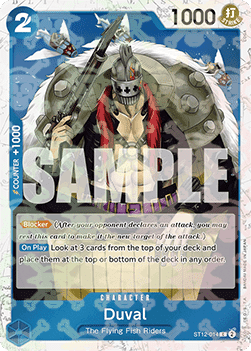 OPTCG The Best PRB01-ST12-014 Duval Jolly Roger