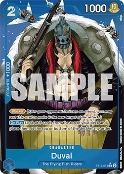 OPTCG The Best PRB01-ST12-014 Duval Extended Art