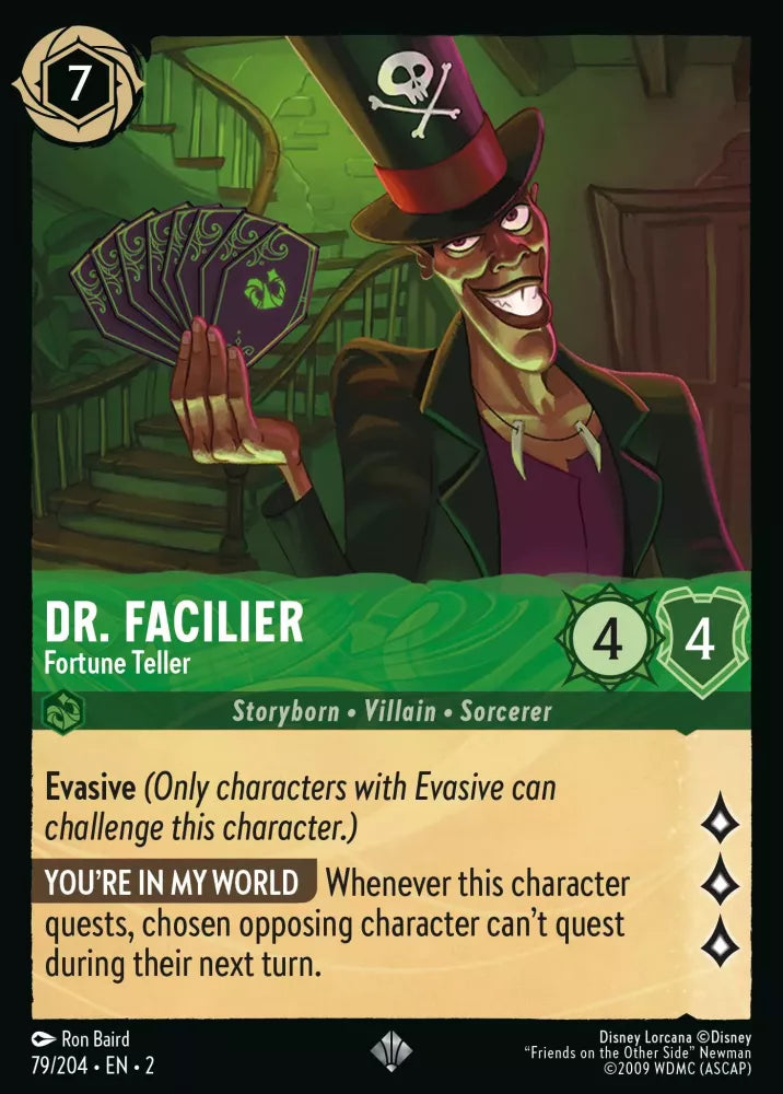 Lorcana Rise of the Floodborn 079/204 Dr. Facilier Fortune Teller