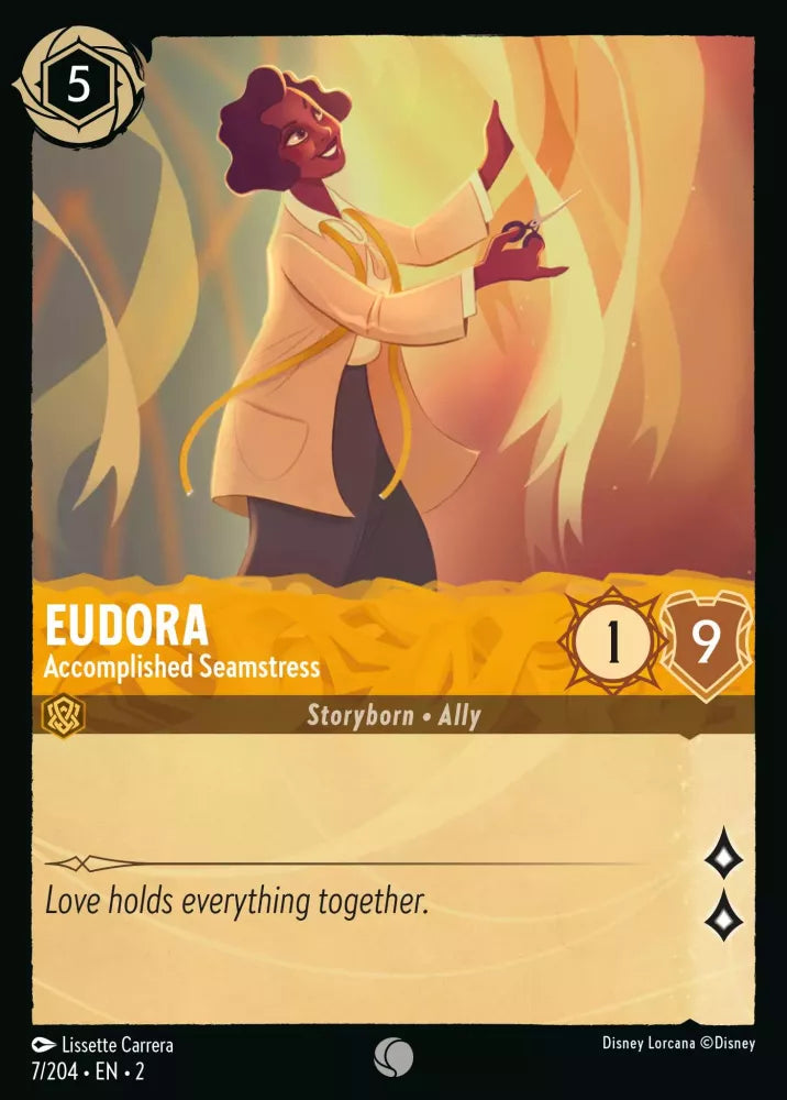 Lorcana Rise of the Floodborn 007/204 Eudora Accomplished Seamstress Foil