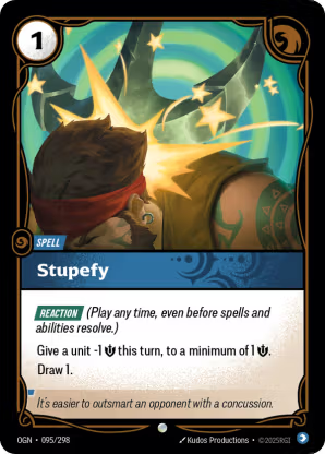 Riftbound Origins 095/298 Stupefy Foil