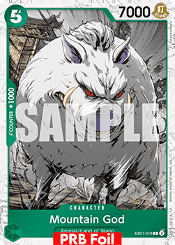 OPTCG The Best Vol.2 PRB02-EB01-018 Mountain God PRB Foil