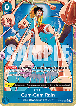 OPTCG The Best Vol.2 PRB02-OP02-068 Gum-Gum Rain Alternate Art