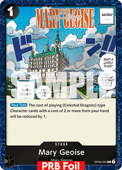 OPTCG The Best Vol.2 PRB02-OP05-097 Mary Geoise PRB Foil