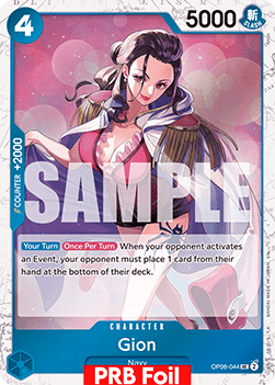 OPTCG The Best Vol.2 PRB02-OP06-044 Gion PRB Foil