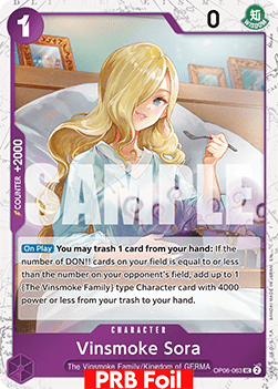 OPTCG The Best Vol.2 PRB02-OP06-063 Vinsmoke Sora PRB Foil
