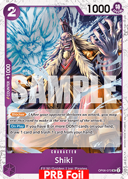 OPTCG The Best Vol.2 PRB02-OP06 OP06-073 Shiki PRB Foil