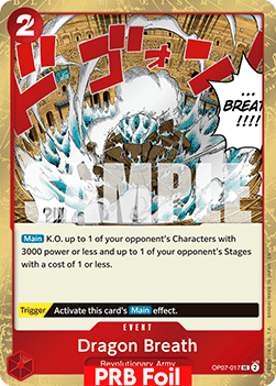 OPTCG The Best Vol.2 PRB02-OP07-017 Dragon Breath PRB Foil