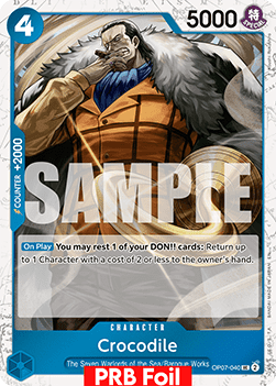 OPTCG The Best Vol.2 PRB02-OP07-040 Crocodile PRB Foil
