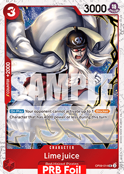 OPTCG The Best Vol.2 PRB02-OP09-014 Limejuice PRB Foil