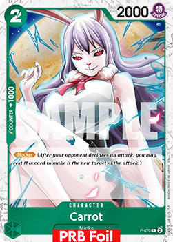 OPTCG The Best Vol.2 PRB02-P-070 Carrot PRB Foil