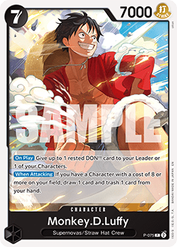 OPTCG The Best Vol.2 PRB02-P-075 Monkey.D.Luffy
