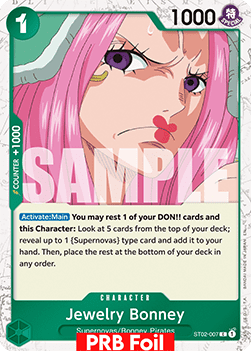 OPTCG The Best Vol.2 PRB02-ST02-007 Jewelry Bonney PRB Foil