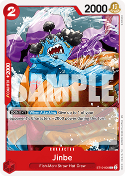 OPTCG The Best Vol.2 PRB02-ST10-005 Jinbe (Non Foil)