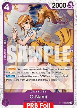 OPTCG The Best Vol.2 PRB02-ST18-002 O-Nami PRB Foil