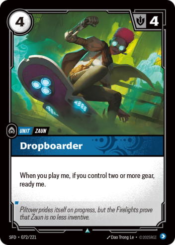Riftbound Spiritforged 072/221 Dropboarder