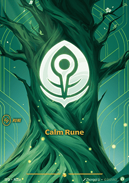 Riftbound Spiritforged R02/221 Calm Rune (Showcase)