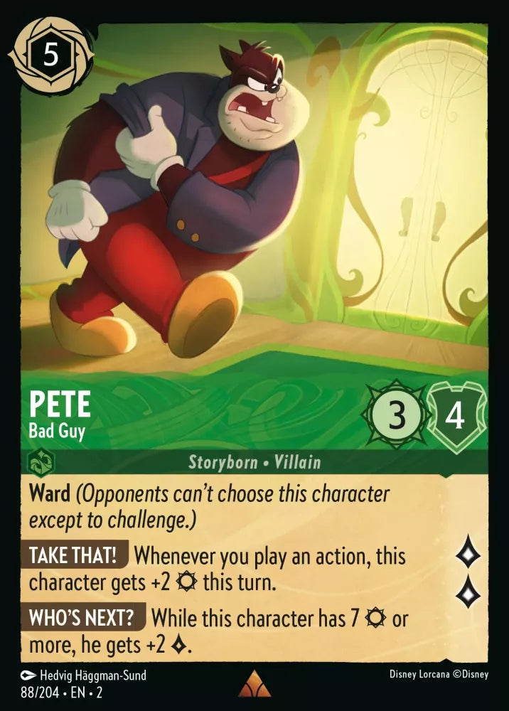 Lorcana Rise of the Floodborn 088/204 Pete Bad Guy