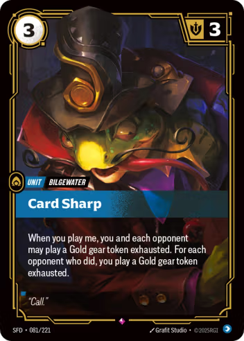 Riftbound Spiritforged 081/221 Card Sharp