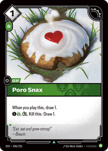 Riftbound Spiritforged 046/221 Poro Snax Foil