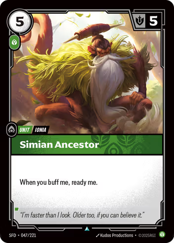 Riftbound Spiritforged 047/221 Simian Ancestor Foil
