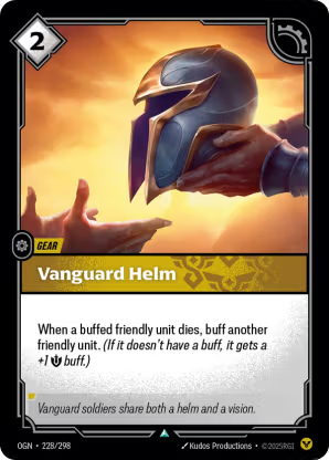Riftbound Origins 228/298 Vanguard Helm Foil