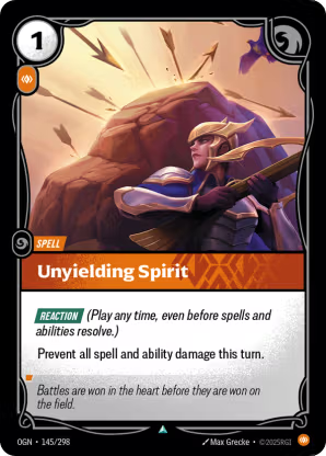 Riftbound Origins 145/298 Unyielding Spirit