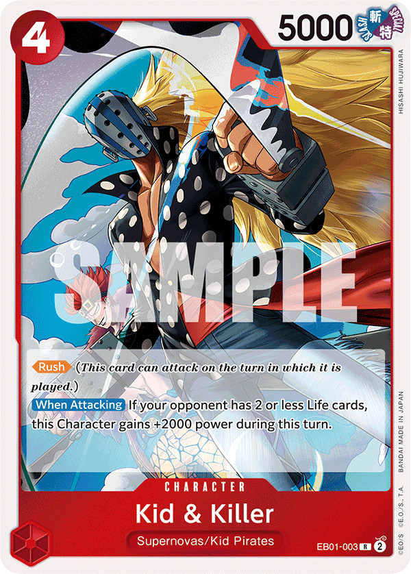 OPTCG Memorial Collection EB01-003 Kid & Killer