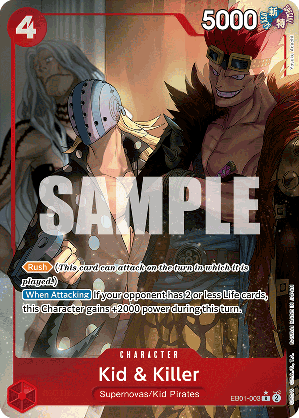 OPTCG Memorial Collection EB01-003 Kid & Killer Alternate Art