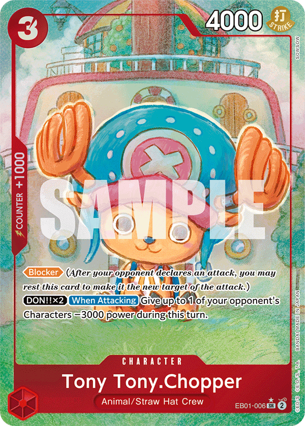 OPTCG Memorial Collection EB01-006 Tony Tony.Chopper (SR) Alternate Art