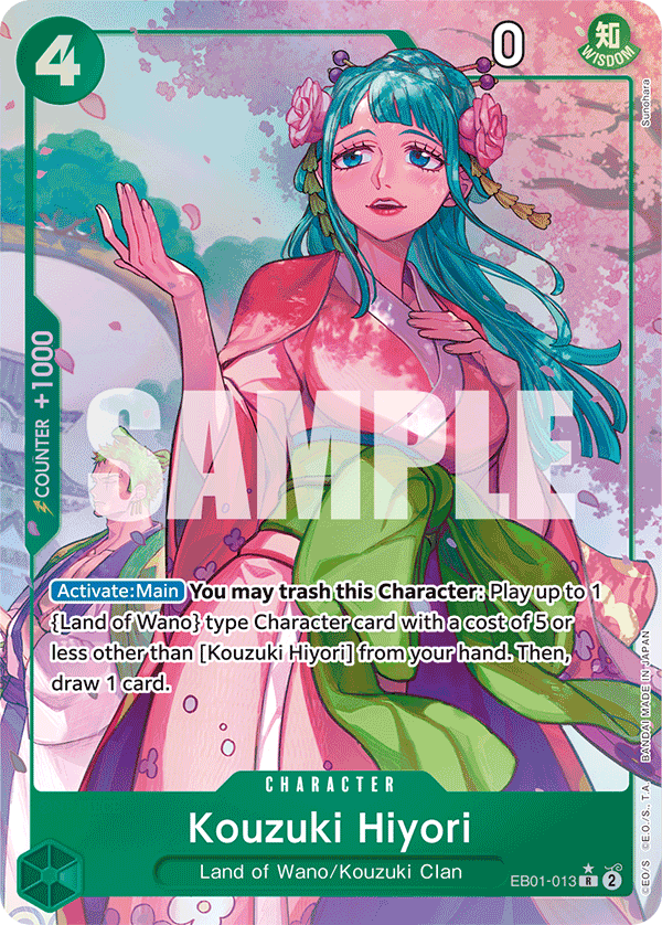 OPTCG Memorial Collection EB01-013 Kouzuki Hiyori Alternate Art