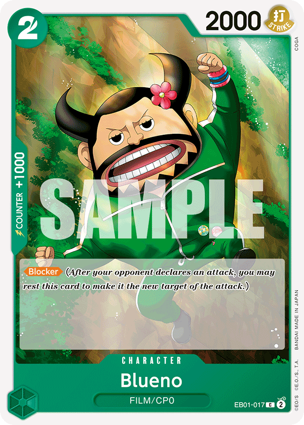 OPTCG Memorial Collection EB01-017 Blueno