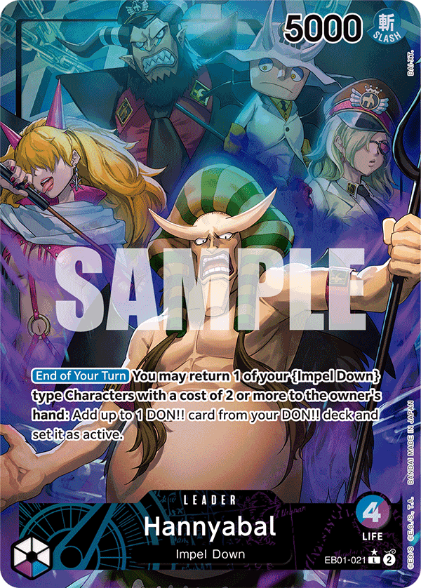 OPTCG Memorial Collection EB01-021 Hannyabal (Leader) Alternate Art