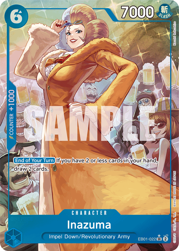 OPTCG Memorial Collection EB01-022 Inazuma (SR) Alternate Art