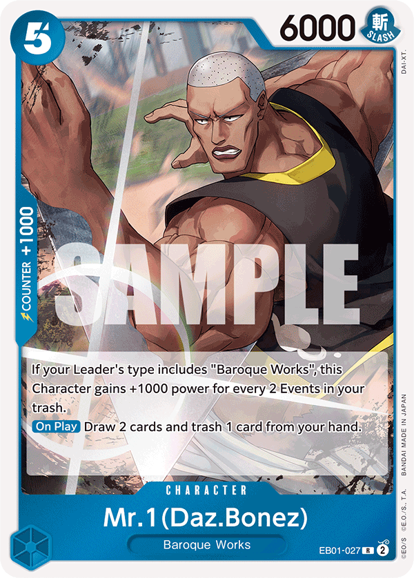 OPTCG Memorial Collection EB01-027 Mr.1 (Daz.Bonez)