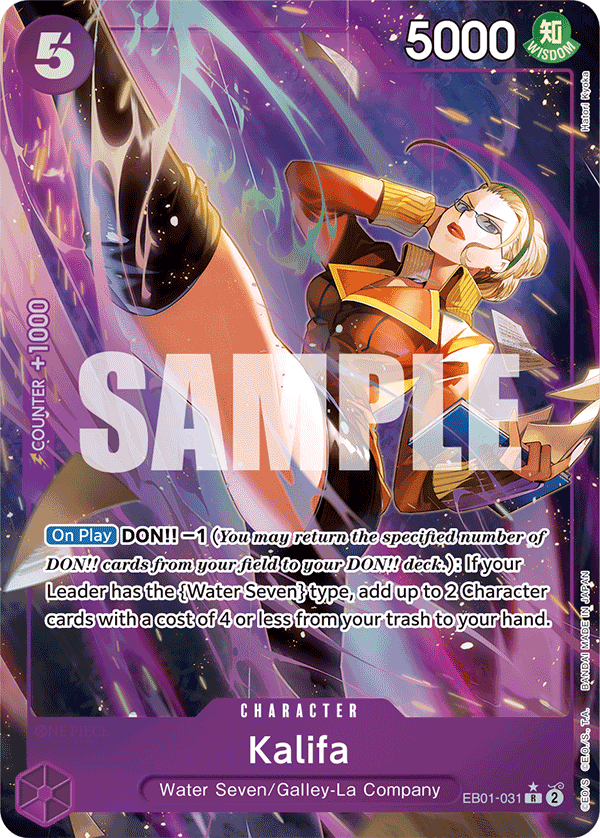 OPTCG Memorial Collection EB01-031 Kalifa Alternate Art