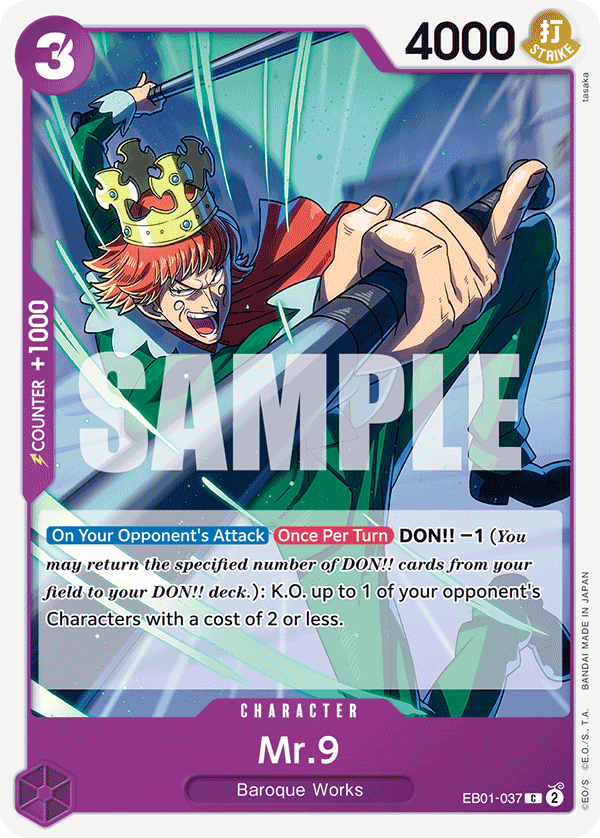 OPTCG Memorial Collection EB01-037 Mr.9