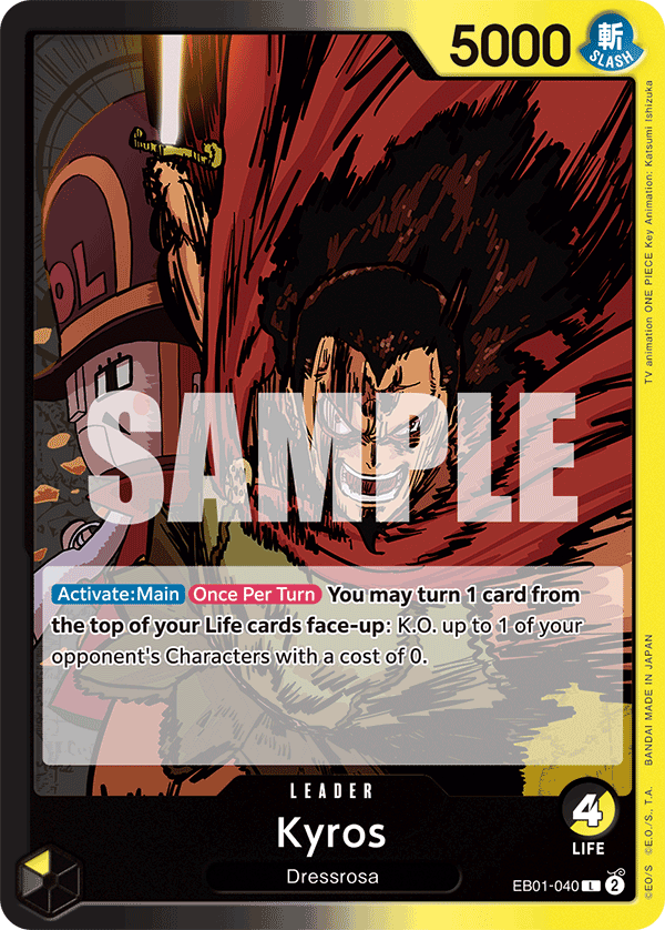OPTCG Memorial Collection EB01-040 Kyros (Leader)
